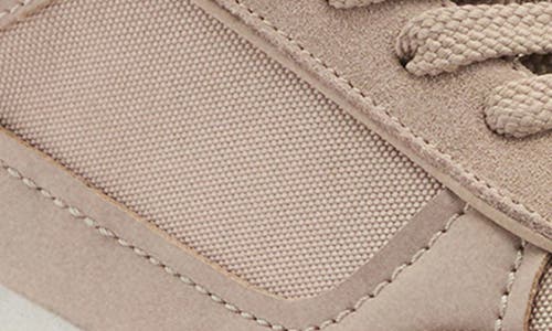 Mango Leather Mixed Sneaker In Beige