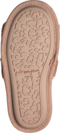 H Band Plush Faux Fur Slipper
