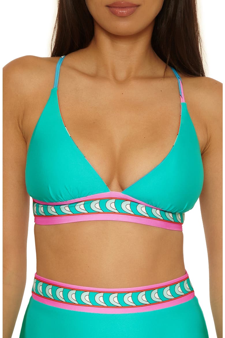 Apollo Reversible Halter Bikini Top, Alternate, color, MULTI