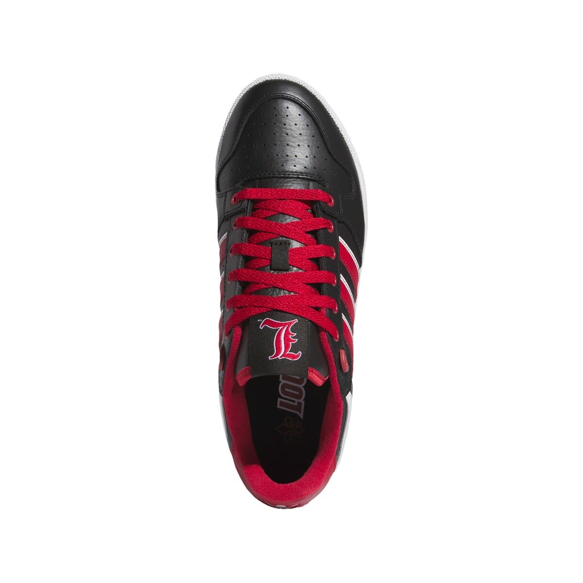 adidas Unisex adidas Black/Red Louisville Cardinals Centennial 85 Low Basketball Shoes, Alternate, color, 