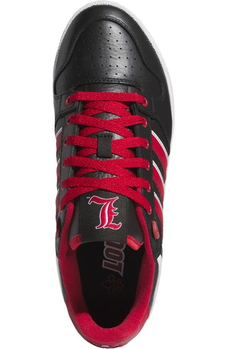 adidas Unisex adidas Black/Red Louisville Cardinals Centennial 85 Low Basketball Shoes, Alternate, color,