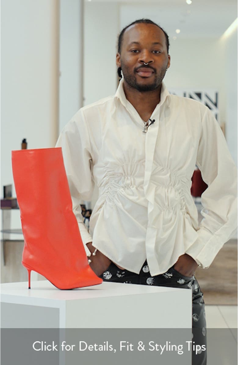 Couture Crazy Pointy Toe Knee High Boot, sales video thumbnail