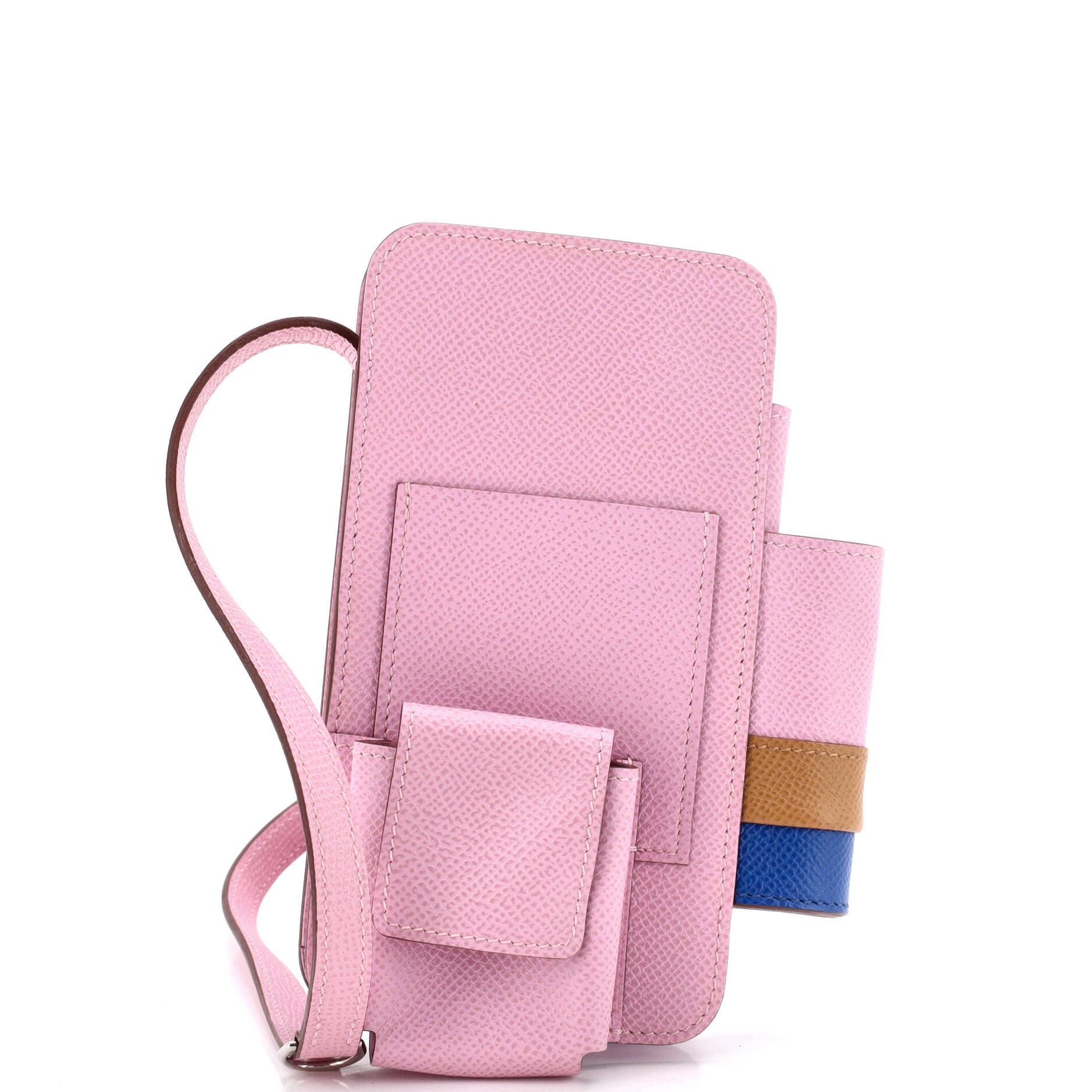 Hermesway Phone Case Crossbody Bag Epsom, Main, color, Pink