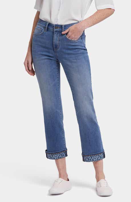 NYDJ Marilyn High Waist Printed Cuff Ankle Jeans