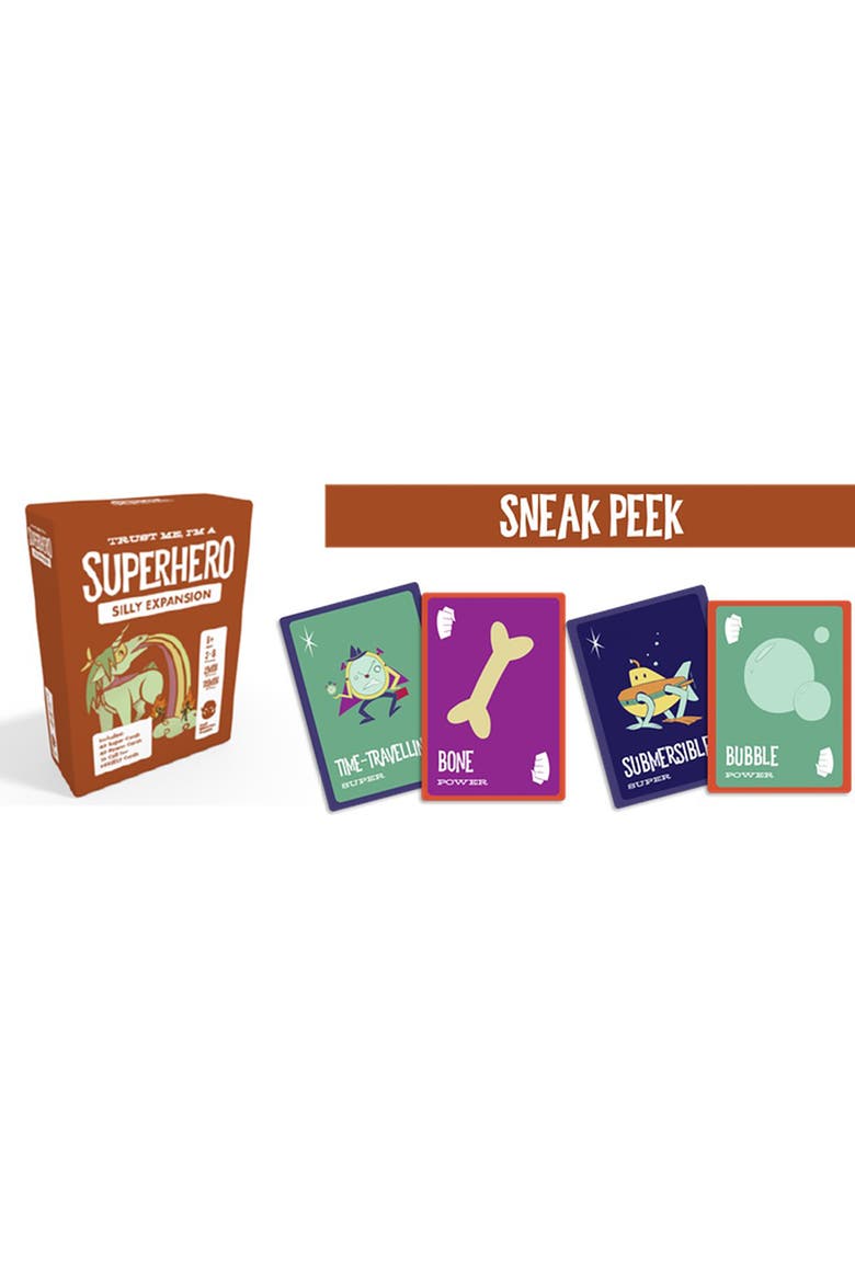 Silly Superheroes Expansion Pack Trust Me I'm a Superhero Card Game, Alternate, color, Multicolored