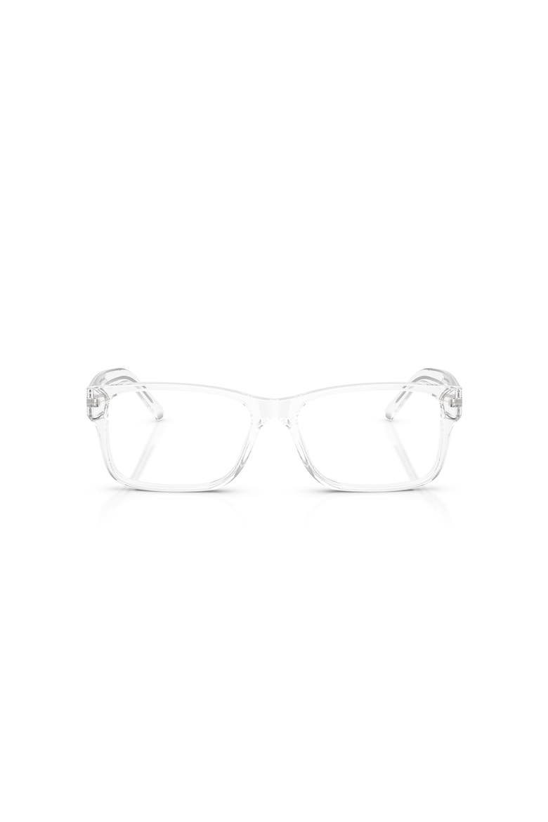 56mm Rectangle optical glasses, Alternate, color, Transparent