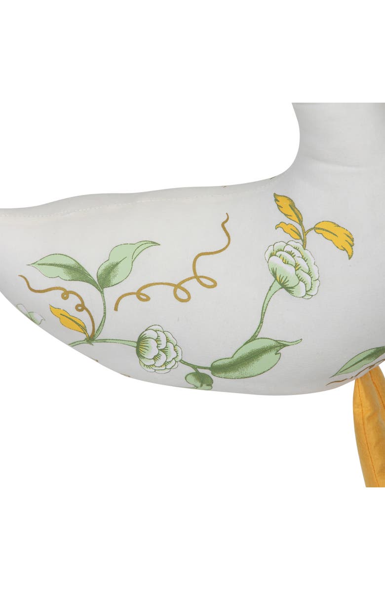 Northlight Plush Floral Easter Goose Decoration - 16", Alternate, color, White