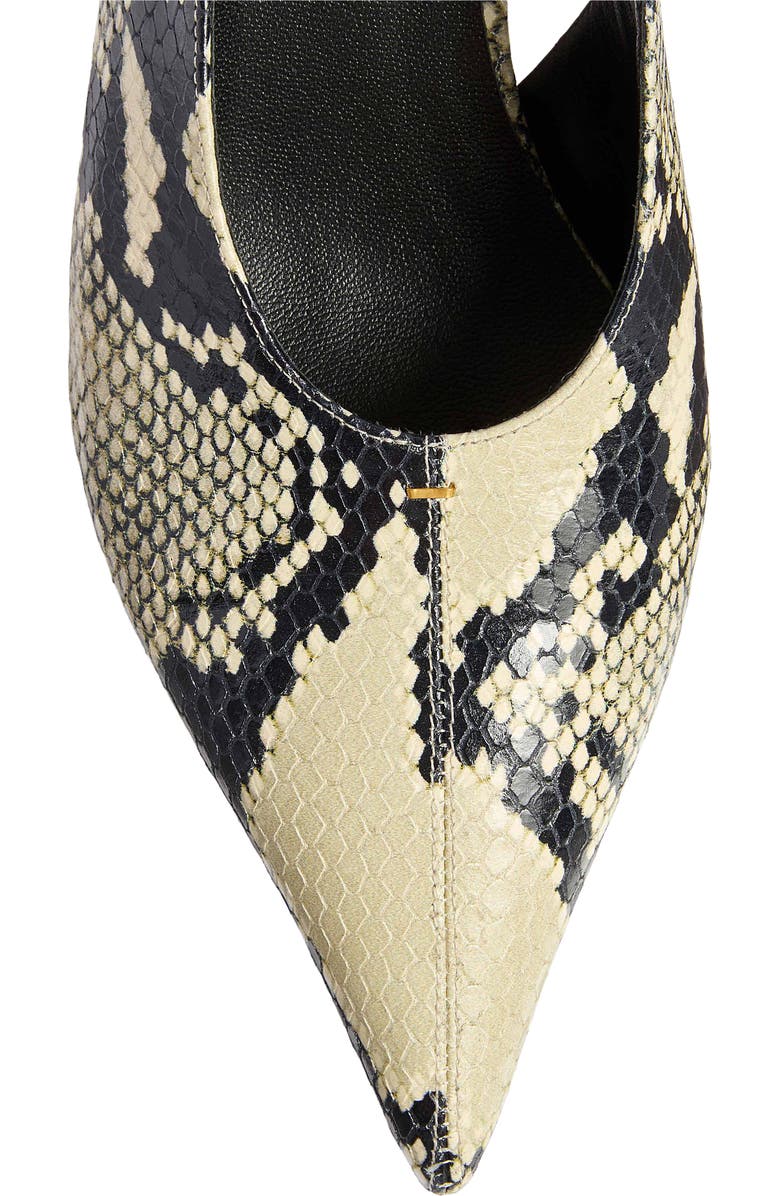 Khaite Bella Kitten Heel Slingback Pump, Alternate, color, Natural