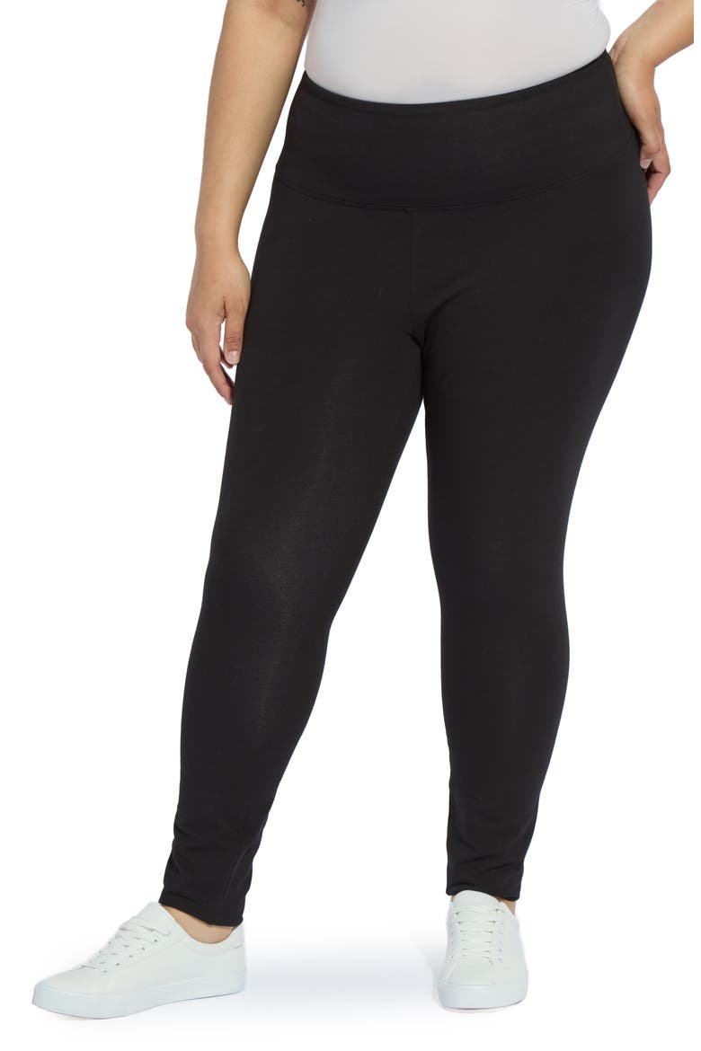 'Lyssentials Flattering Leggings, Main, color, BLACK