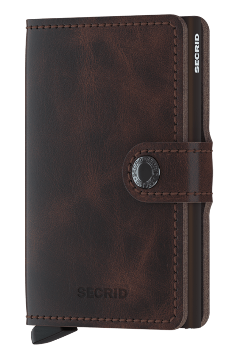 Miniwallet Vintage, Main, color, Chocolate