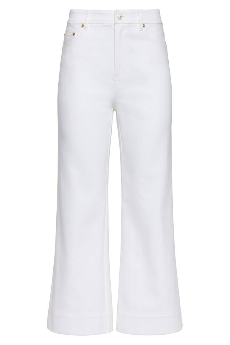 Joey Ankle Wide Leg Jeans, Alternate, color, WHITE