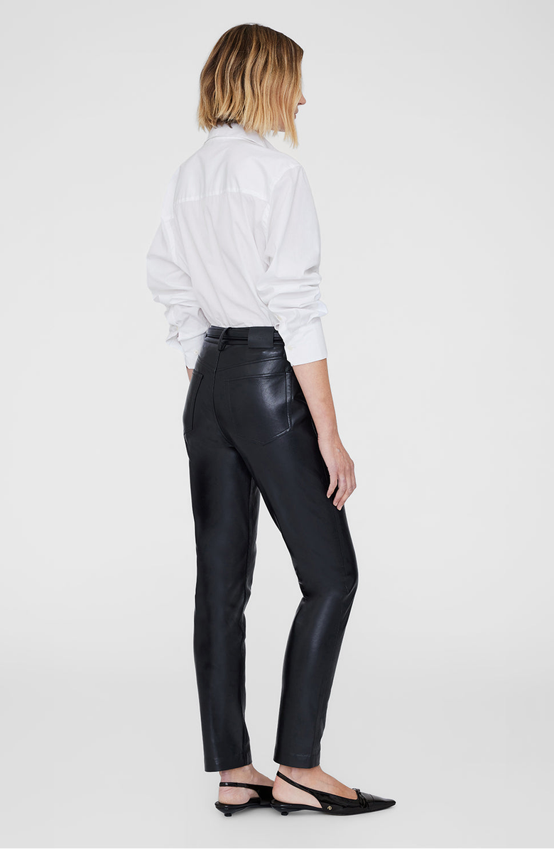 ANINE BING Bruno Recycled Leather Pant, Alternate, color, 