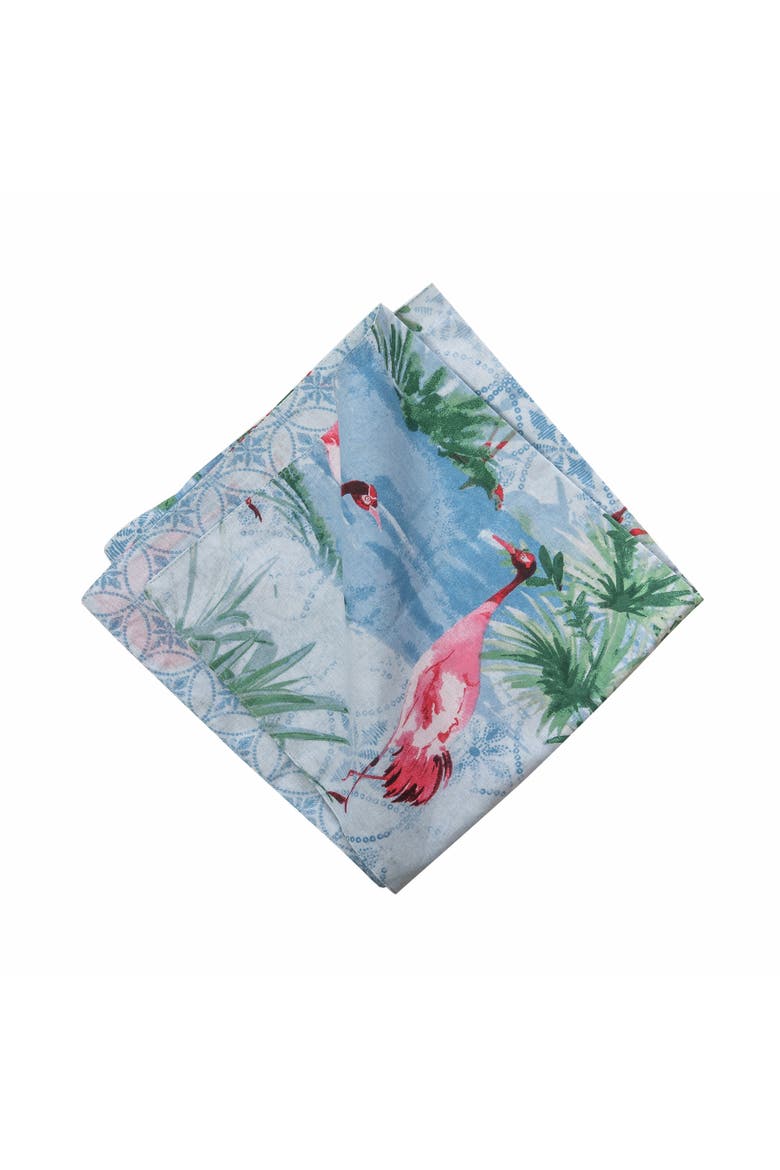 Paradise Coast Cotton Cloth Napkin Set of 6, Alternate, color, Blue
