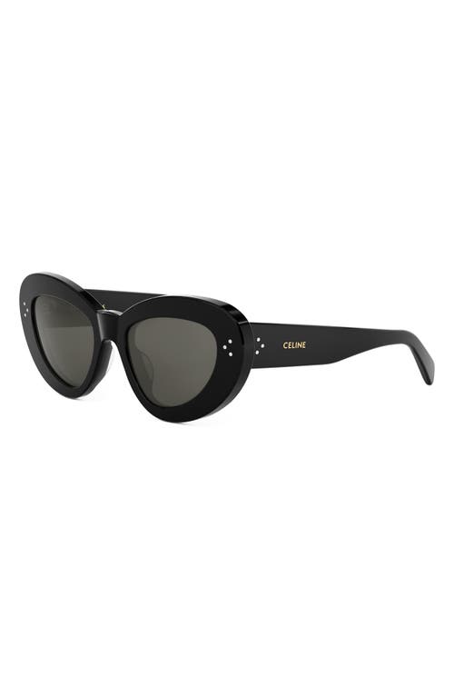 Celine Bold 3 Dots 52mm Cat Eye Sunglasses
