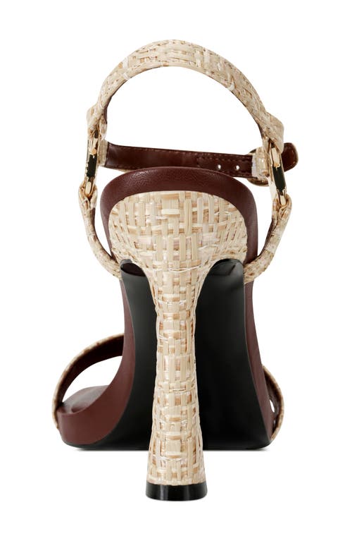 Karl Lagerfeld Paris Cybil Ankle Strap Sandal In Natural