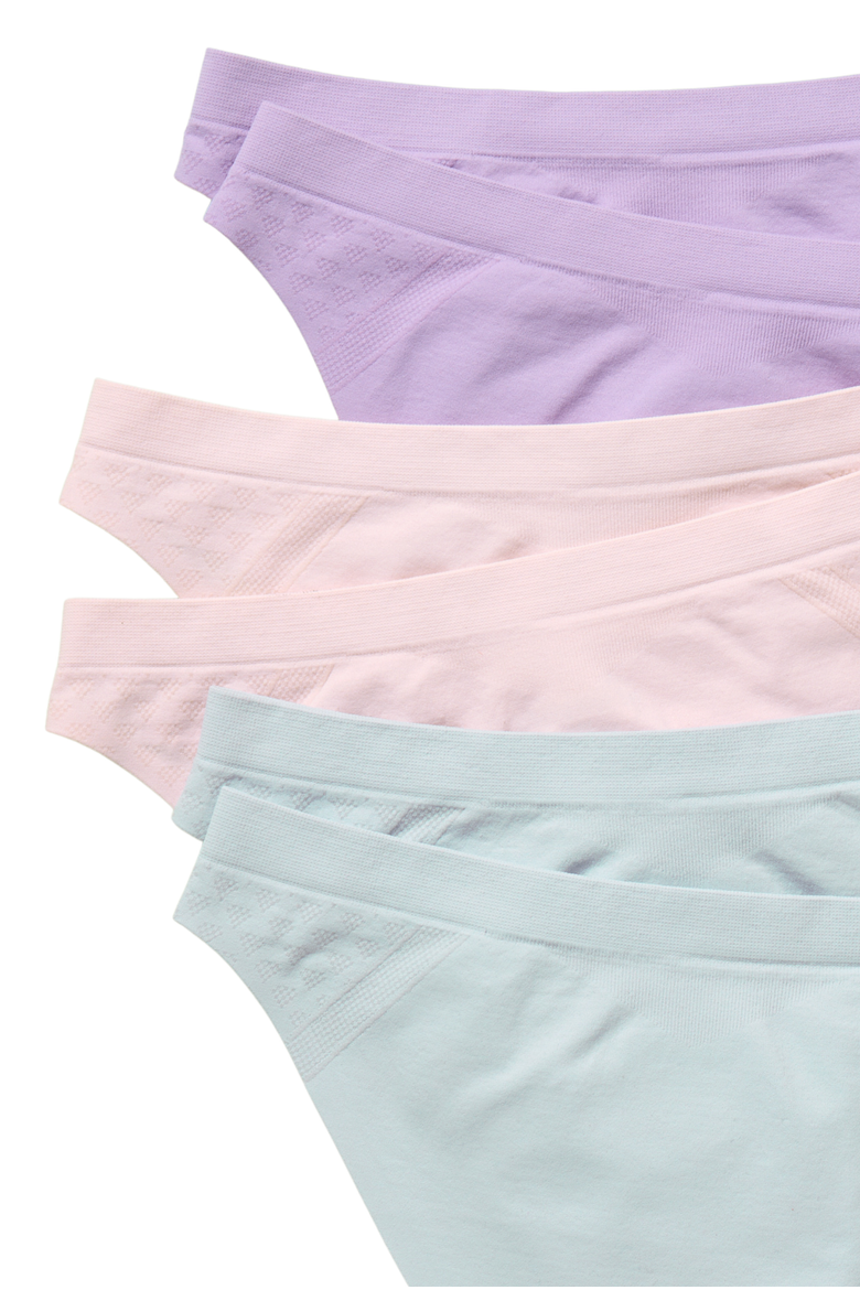 6PK Scout Seamless Underwear, Alternate, color, Mellow Daisy