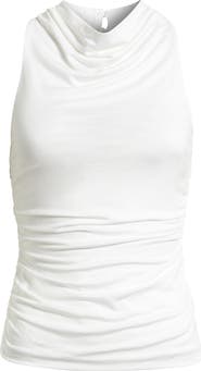 French Connection Gibson Ruched Cowl Neck Top