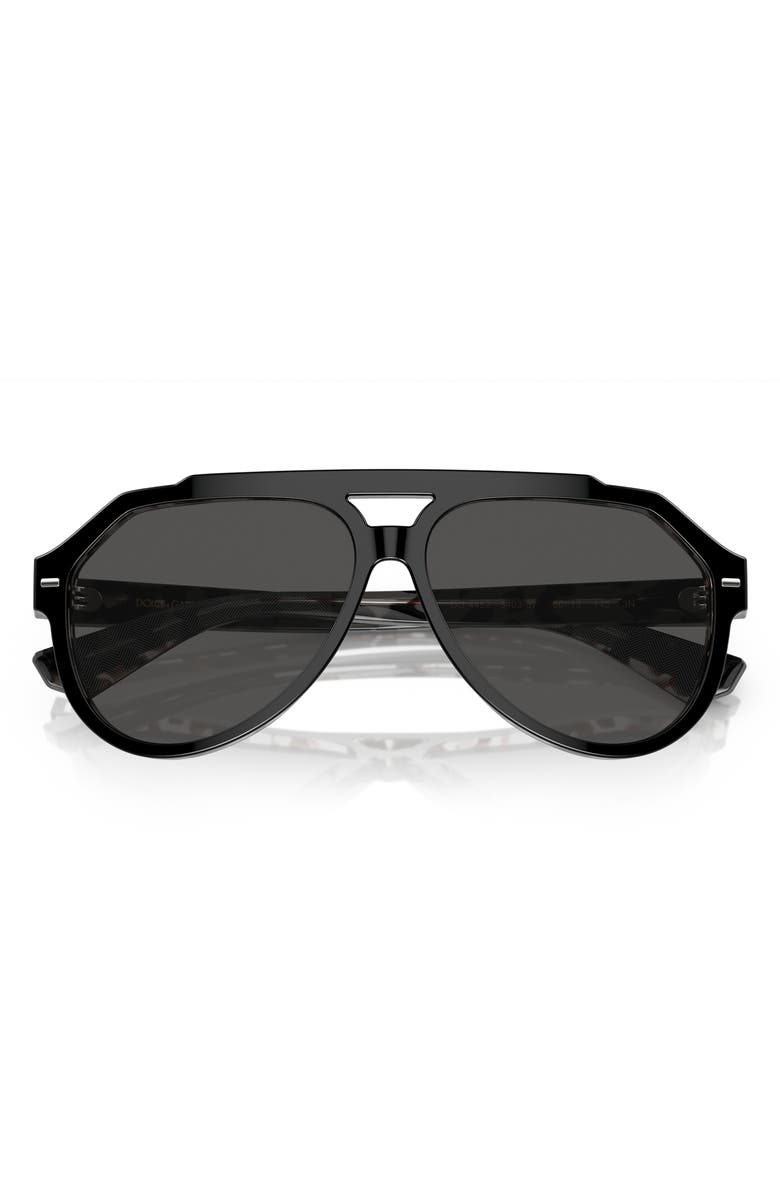 Dolce&Gabbana 60mm Pilot Sunglasses, Alternate, color,