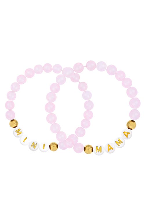 Emma Rae Luxe Mama And Mini Gemstone Bracelet Duo