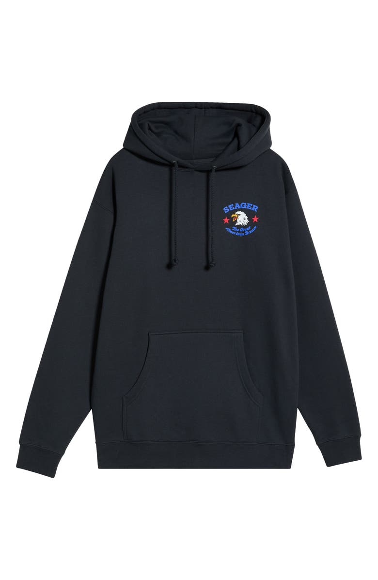 Seager Co Great American Dream Graphic Hoodie, Main, color, Navy
