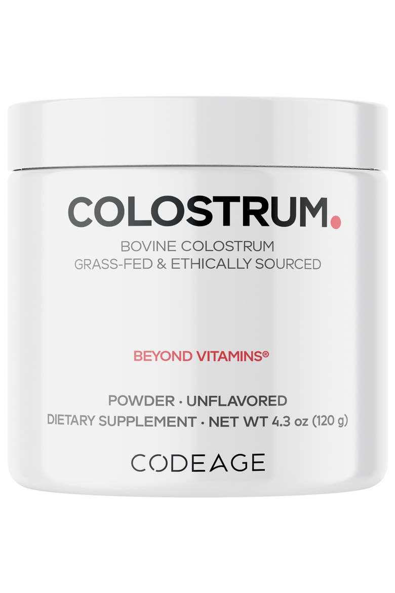 Grass-Fed Bovine Colostrum Powder Supplement, Main, color, White