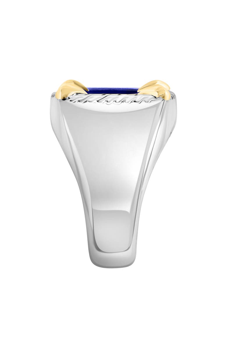 EFFY Sterling Silver & 18K Gold Accented Lapis Lazuli Ring, Alternate, color, 