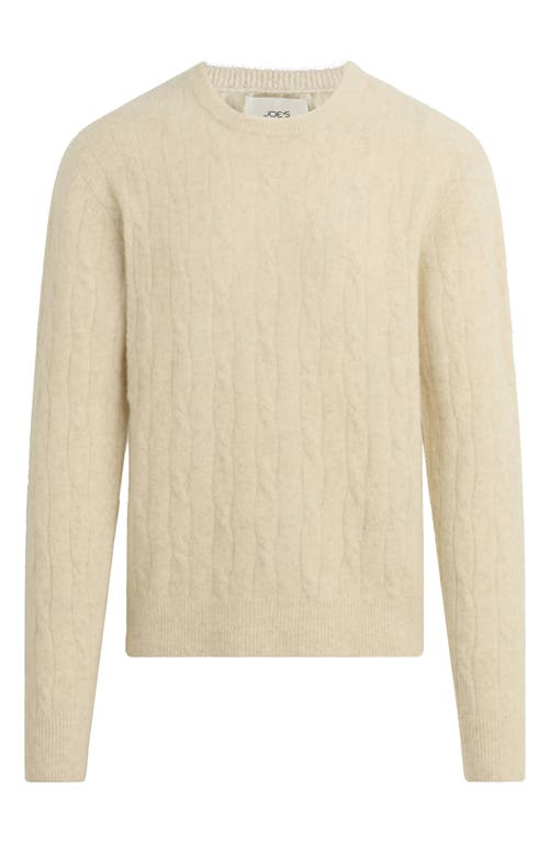 Joe's Cable Pullover Sweater In Neutral