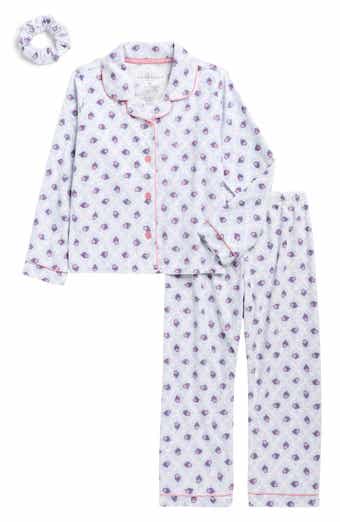 Laura Ashley Velour Two-Piece Pajamas & Scrunchie Set