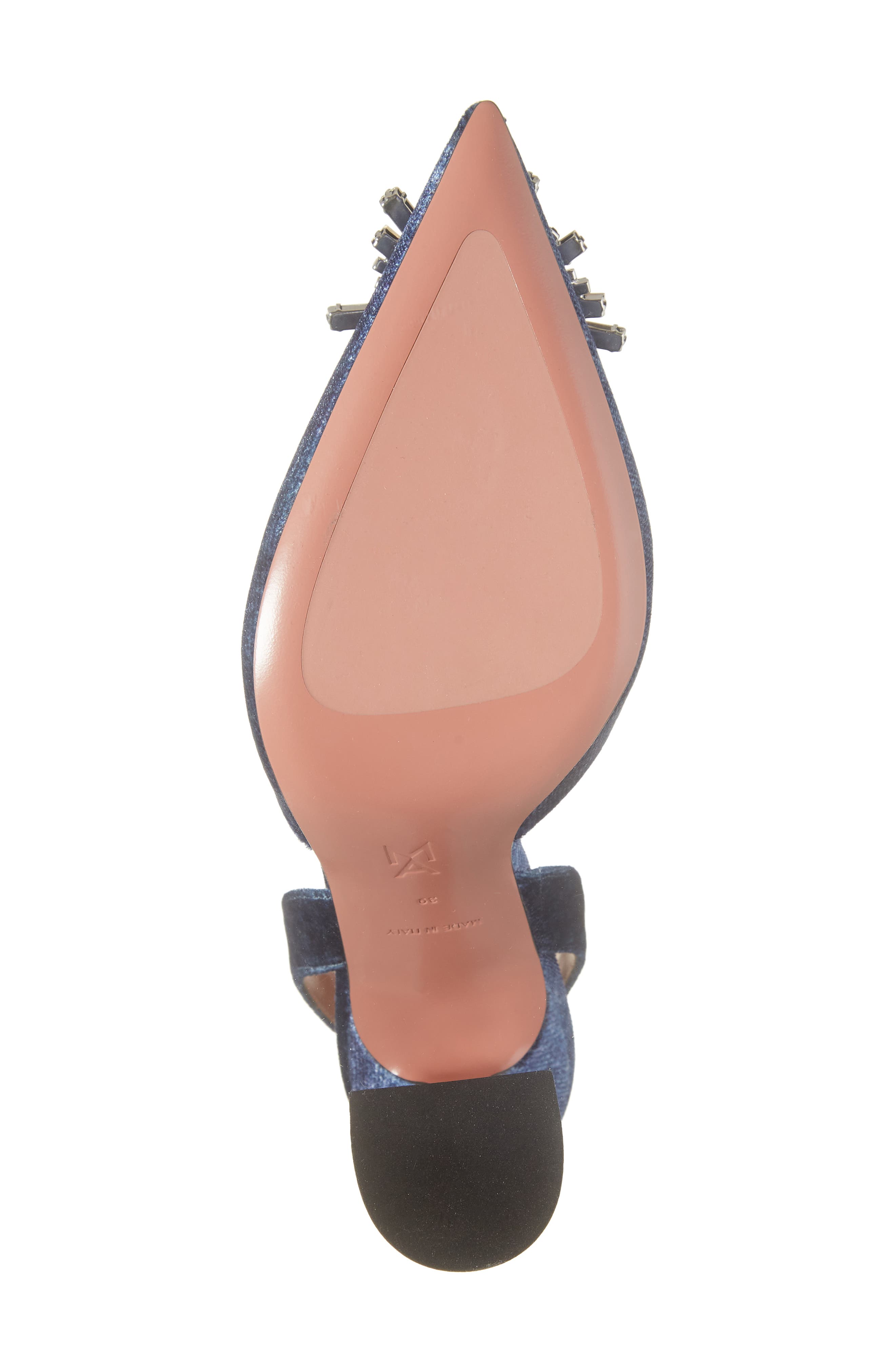 Amina Muaddi Begum Crystal Pointed Toe Slingback Pump, Alternate, color, 