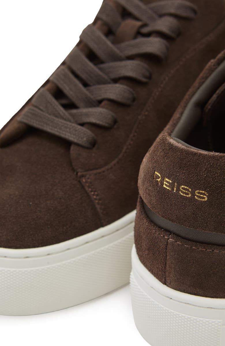 Reiss Francesca Platform Sneaker, Alternate, color, Chocolate