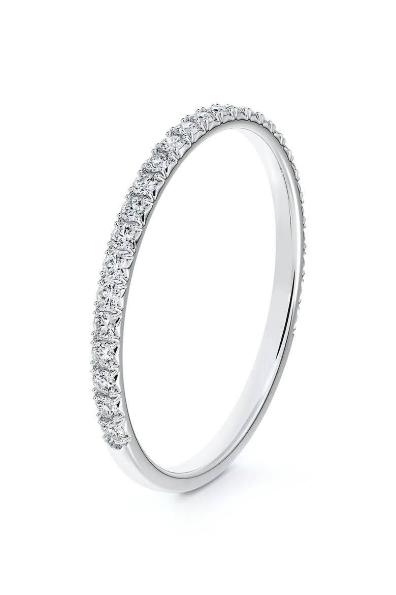 Engagement & Commitment French Pavé Diamond Band, Alternate, color, PLATINUM