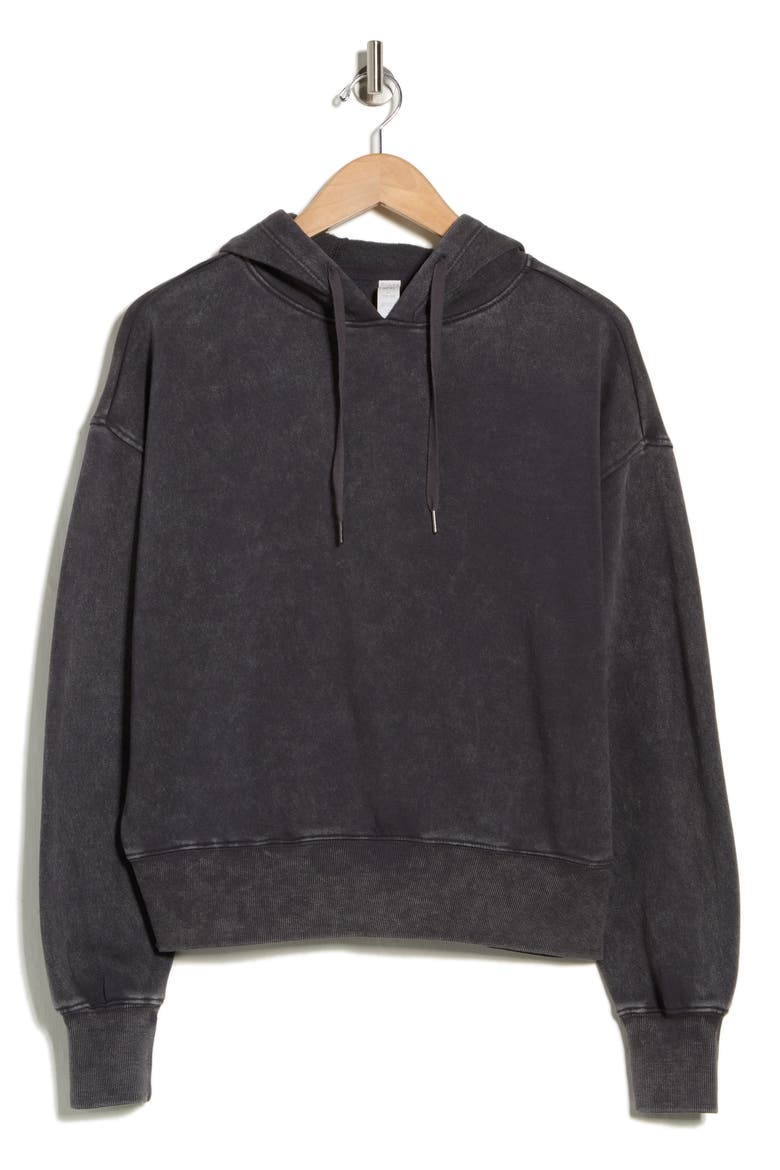 Marin Oversize Fleece Hoodie, Alternate, color, PHANTOM