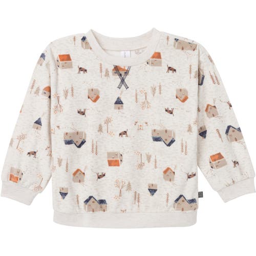 Modern Moments™ By Gerber Fleece Pajama Top & Pant Set In Oatmeal Village