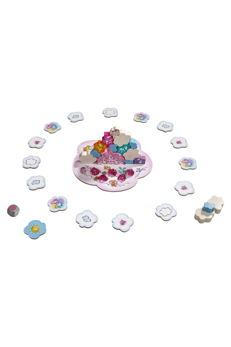 Unicorn Glitterluck Cloud Stacking - Cooperative Kids Board Game - Fun Games for Kids and Unicorn Games Ages 4+ Made in Germany, Alternate, color, Pink Multi
