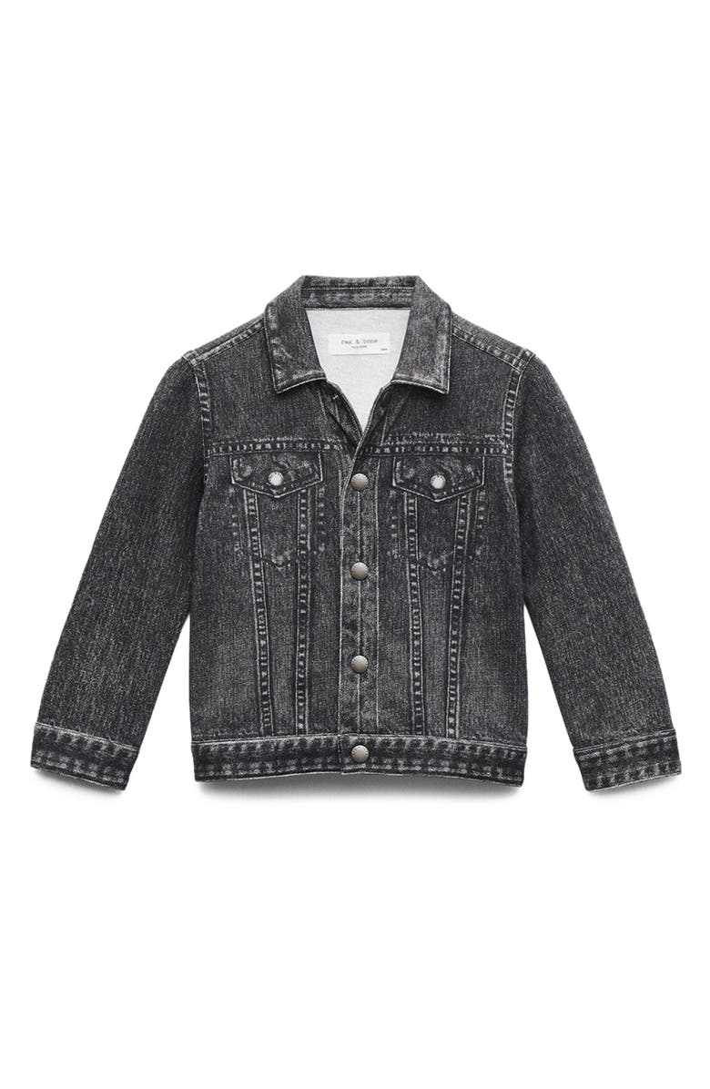 rag & bone Kids' Mini Miramar Trucker Jacket, Main, color, Fablk