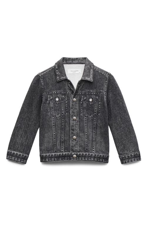 Rag & Bone Kids' Mini Miramar Trucker Jacket In Black
