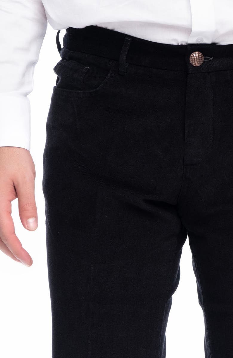 VELLAPAIS Vivor Straight Leg Pants, Alternate, color, Black