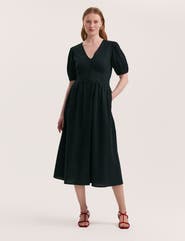 Finery London Addison Cotton Midi Tea Dress