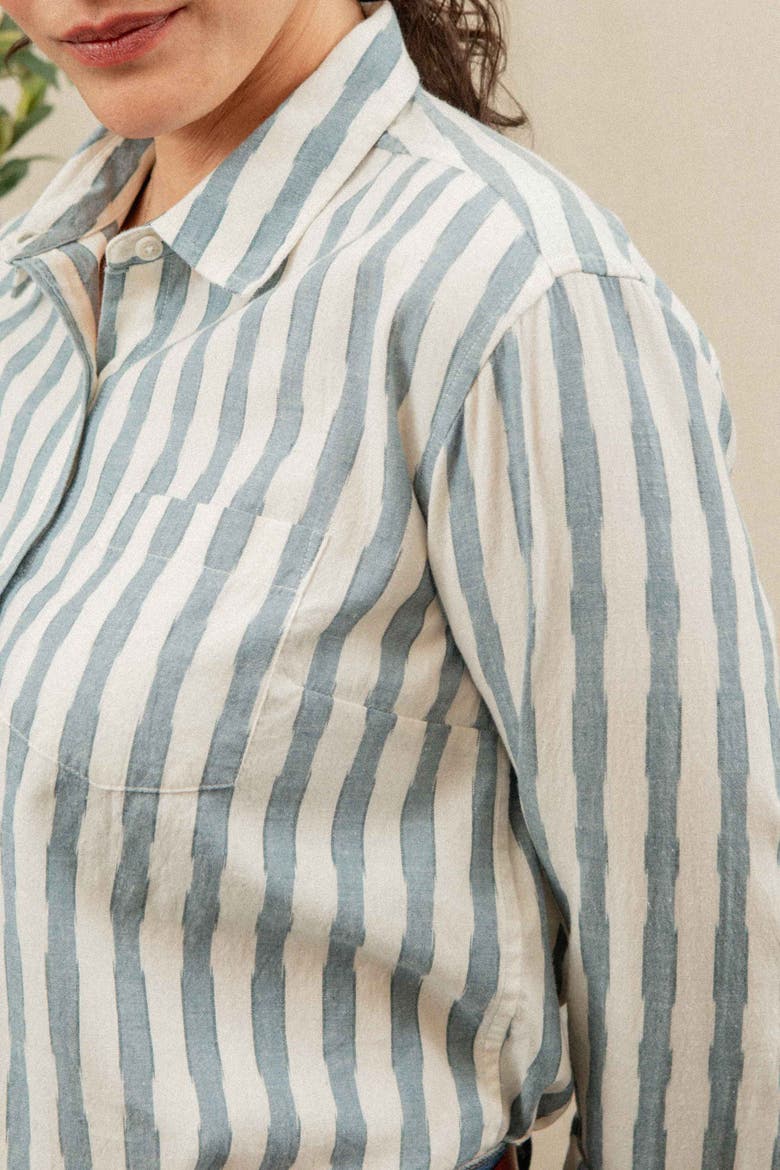 Haley Shirt, Alternate, color, Beach Stripe