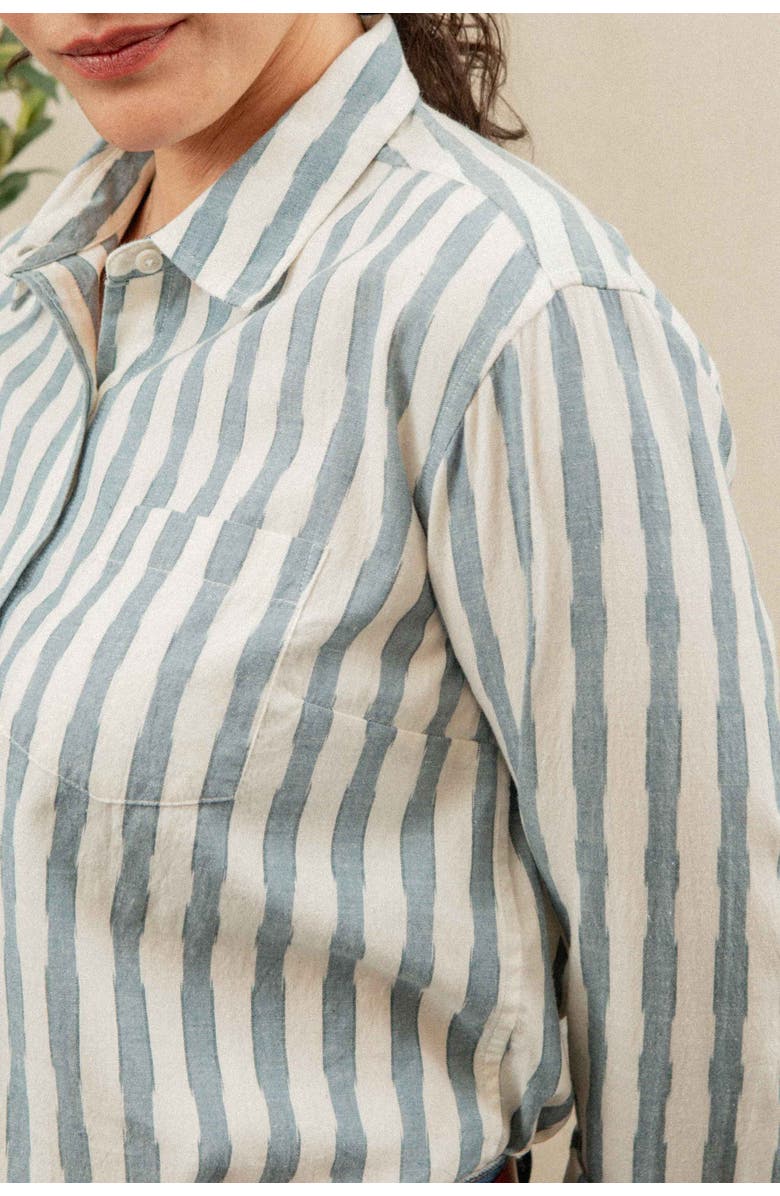 Bridge & Burn Haley Shirt, Alternate, color, Beach Stripe