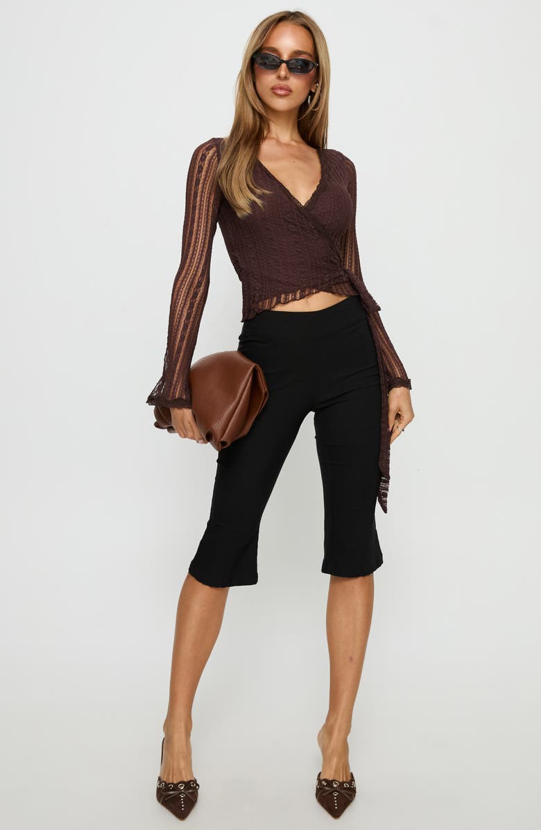 Princess Polly Tevon Lace Wrap Top, Alternate, color, 