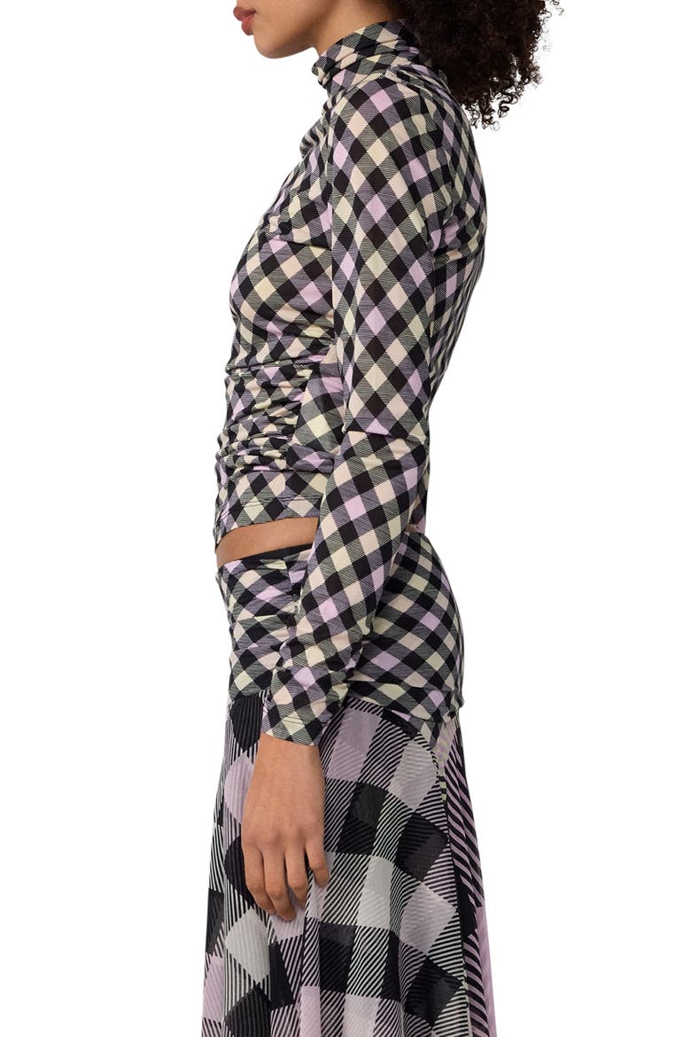 Logan Diamond Pattern Turtleneck, Alternate, color, HIGHLAND