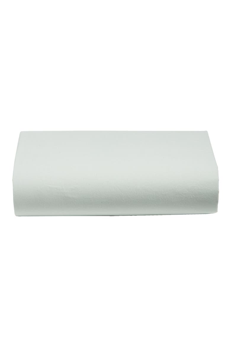Organic Cotton Percale Fitted Sheet, Main, color, GREEN MIRROR