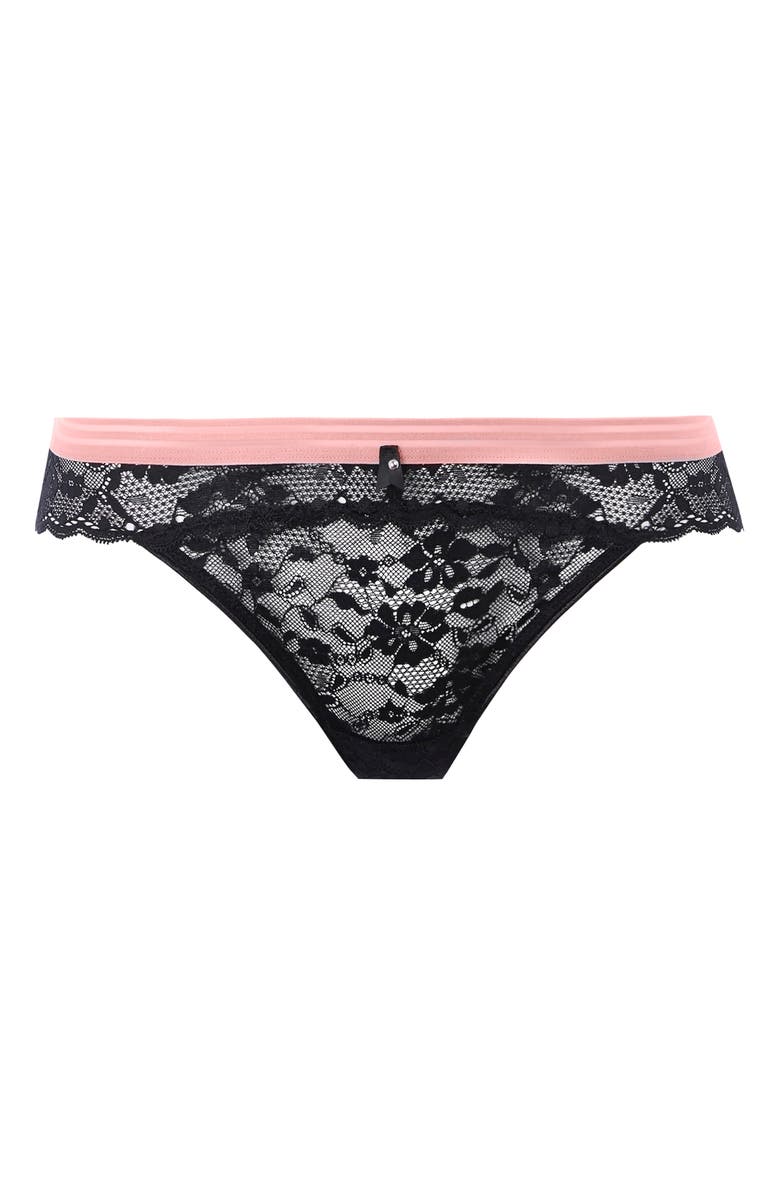 Freya Offbeat Brazilian Briefs, Alternate, color, Black