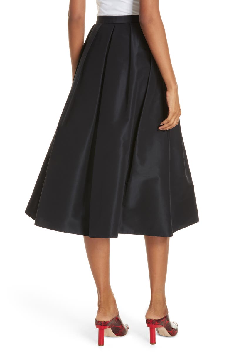 Tibi Silk Faille Full Skirt, Alternate, color, 
