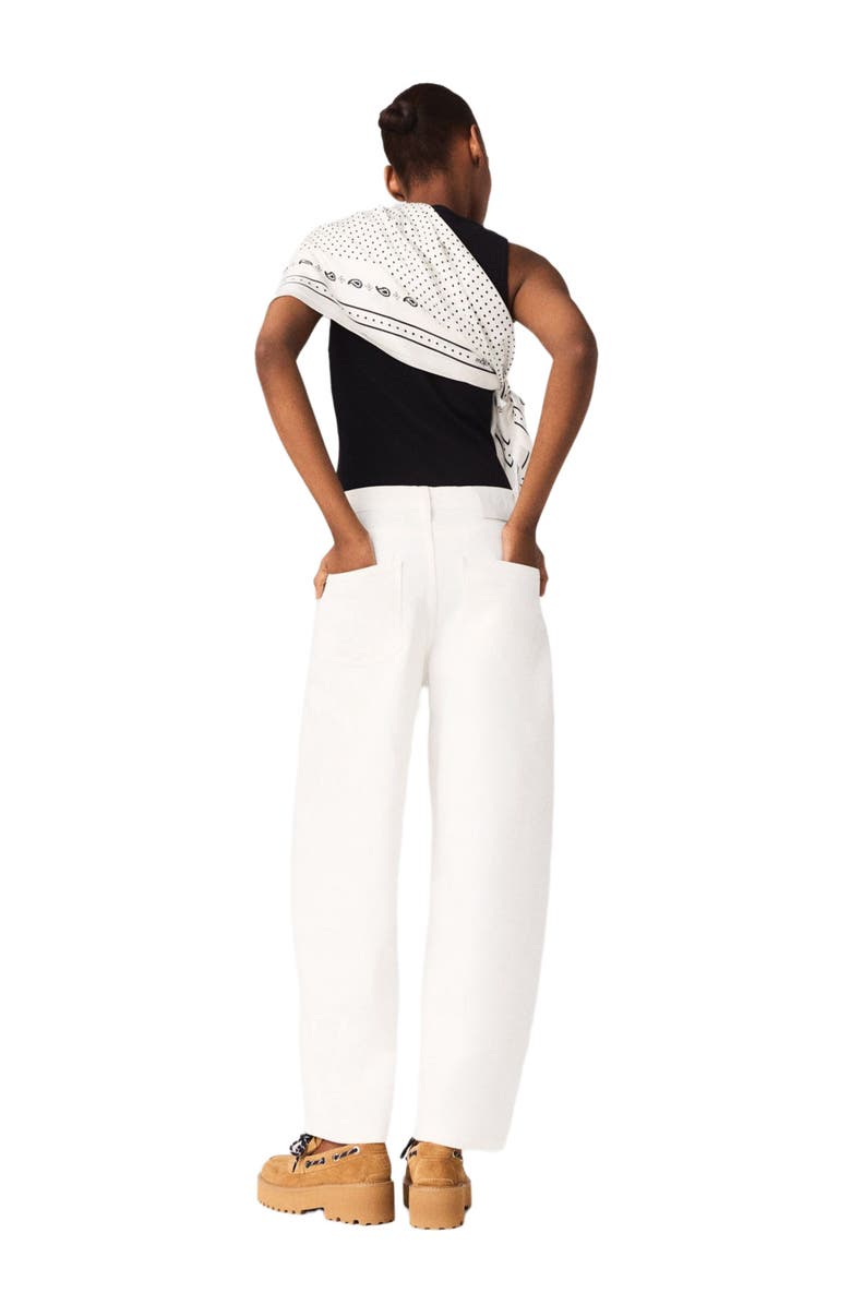 maje Balloon jeans, Alternate, color, White