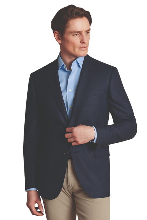 Charles Tyrwhitt Proper Blazer Slim Fit Jacket in Steel Blue 