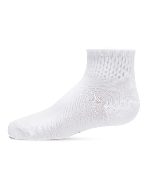 Kids' 3 Pair Pack Mid Cut Cotton Blend Socks