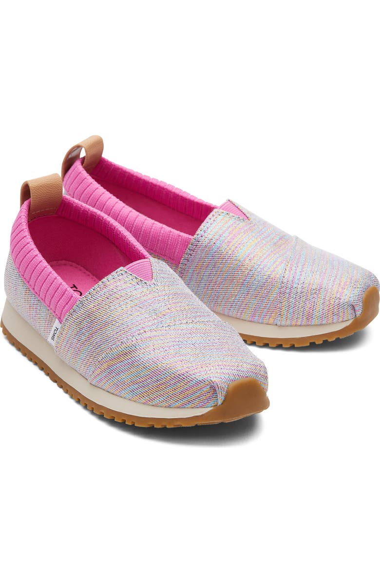 TOMS Kids' Alpargata Resident Slip-On Sneaker, Alternate, color, Pink