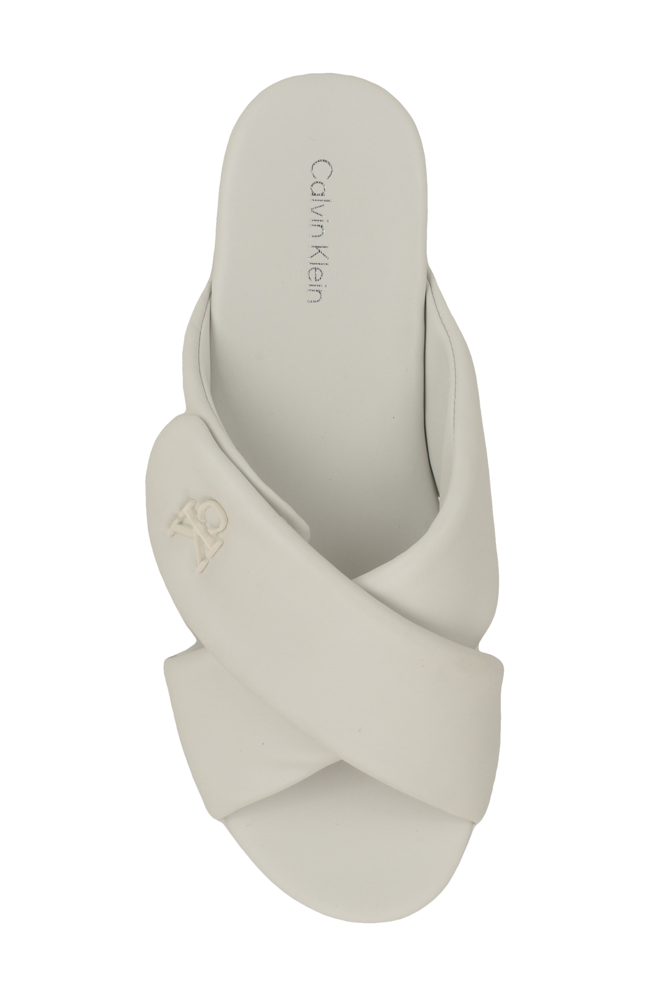 Calvin Klein Renley Slide Sandal, Alternate, color, White